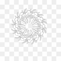Drawing Visual arts Monochrome, ISLAMI, white, symmetry, flower png