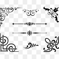 Corners, Dividers, Flourishes, Corner, Border, Frame, Design, Wedding, Floral, Engagement