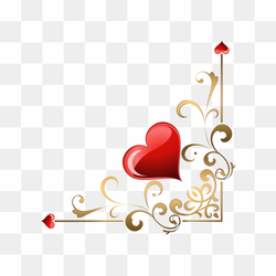 Heart, corner, love, text, heart png