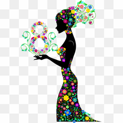 International Women's Day March 8 Woman, happy women day, child, people, fashion Illustration