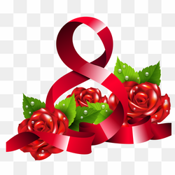 March 8 International Women's Day, women day, ribbon, flower Arranging, people png