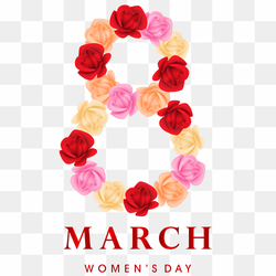 8 March women's day text, 8 March Womens Day, flower Arranging, image File Formats, heart png