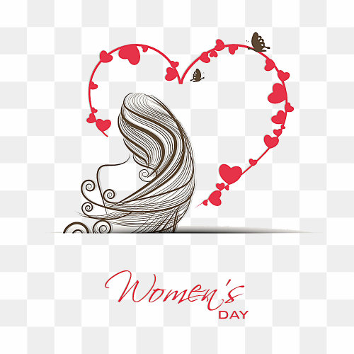 International Womens Day March 8 Valentines Day Greeting card Illustration, Creative Women's Day Women's Day, love, child, holidays png