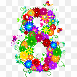 March 8 International Women's Day, Women's day, flower Arranging, holidays, leaf png