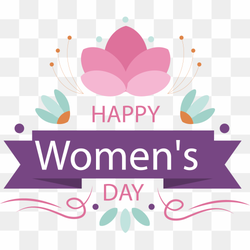 International Womens Day Woman Illustration, Women's Day, blue, painted, leaf png