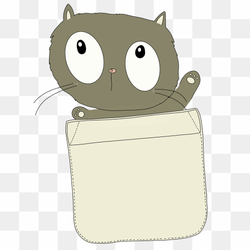 Cartoon cute cat