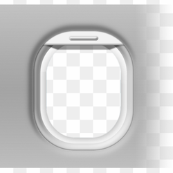 Airplane Window Frame PNG Isolated HD