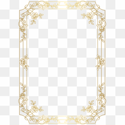 Art Deco Frame PNG Image