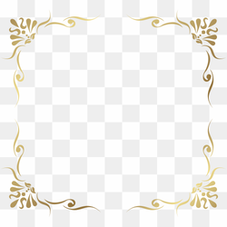 Art Deco Frame PNG Isolated File