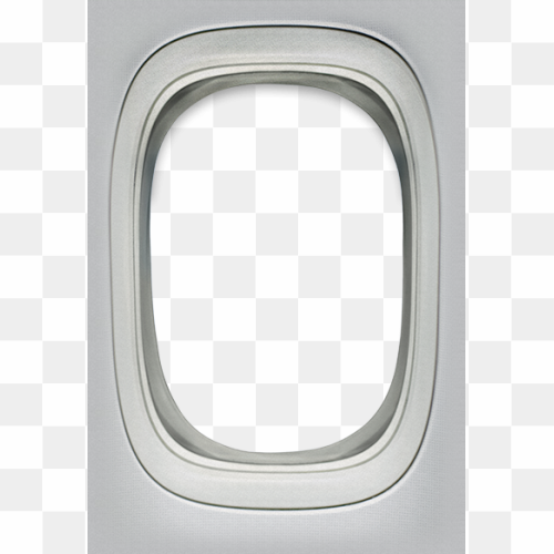 Airplane Window Frame PNG