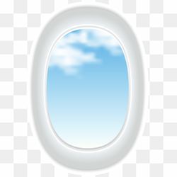 Airplane Window Frame PNG Clipart