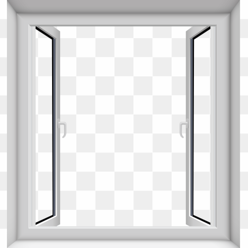 Airplane Window Frame PNG File