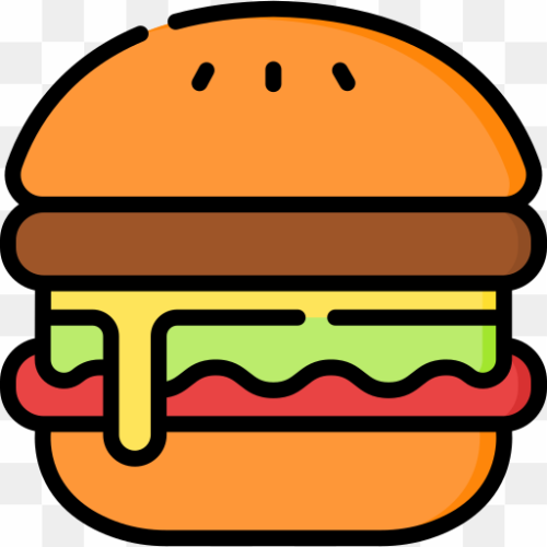 A food named hamburger