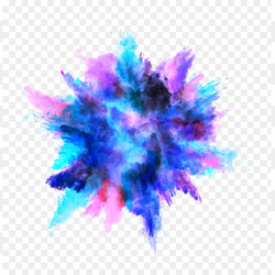 Colour explosions got amazing effect
