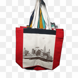 White cotton tot bag