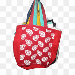 Red cotton tot bag 