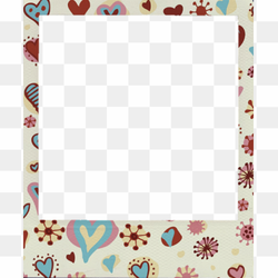 Aesthetic Polaroid Frame PNG Isolated Image