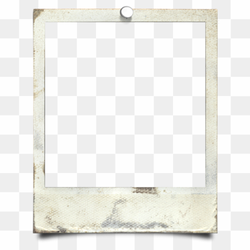 Aesthetic Polaroid Frame PNG Isolated Pic