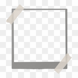 Aesthetic Polaroid Frame PNG Photo
