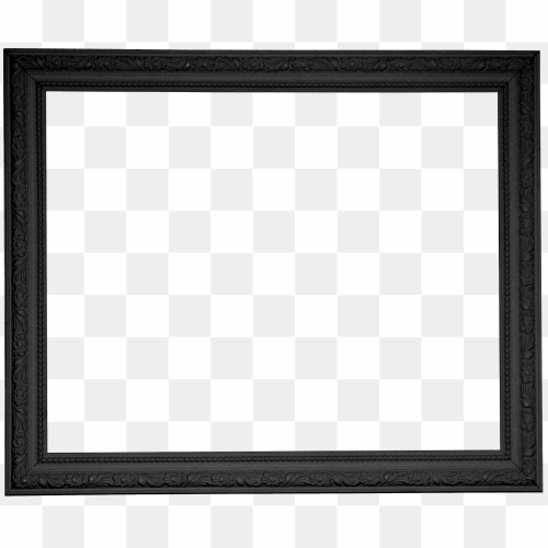 Black Frame PNG Isolated Image