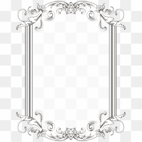 Black Frame PNG Isolated Pic
