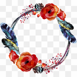 Boho Frame PNG Isolated Image