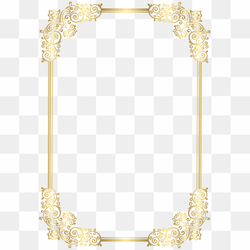 Elegant Frame PNG HD Isolated