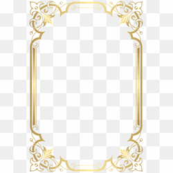 Elegant Frame PNG Isolated File