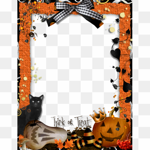 Halloween Frame PNG HD Isolated