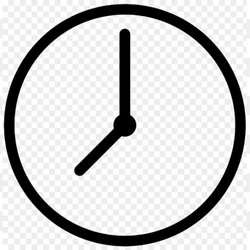 Black clock icon