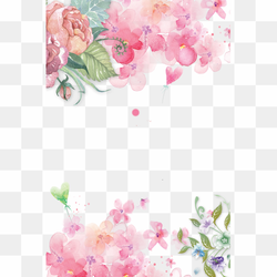 Pink rose frame