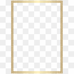 Square gold frame