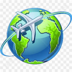Airplane Globe World, world water day, world, flight, desktop Wallpaper