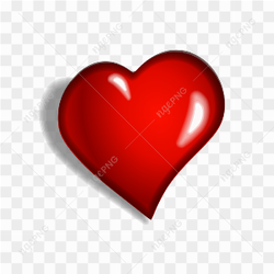 Dark Red Heart PNG Free Download