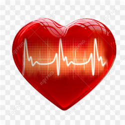 3D Red Heart PNG Clipart