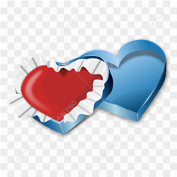 Gift Heart Box PNG Photos