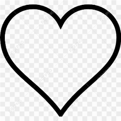 Black Heart Vector PNG File