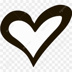 Black Heart Vector PNG Photos