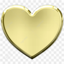 Abstract Gold Heart PNG Photos