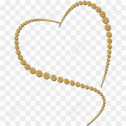 Gold Heart PNG Clipart
