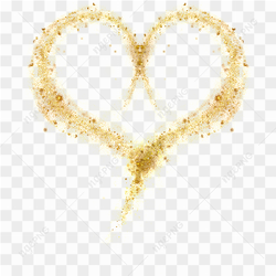 Gold Heart PNG File