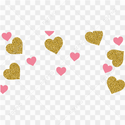 Gold Heart PNG Photos
