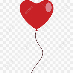 Heart Balloon PNG Image