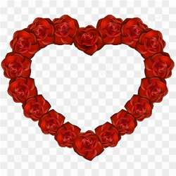 Heart Rose PNG HD