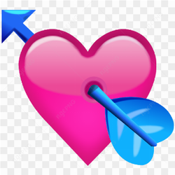 Love Heart Arrow PNG Transparent Image