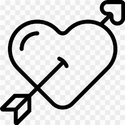 Love Heart Arrow Transparent PNG