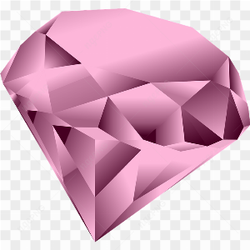 Pink Diamond Heart PNG Clipart