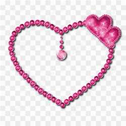 Pink Diamond Heart PNG Pic