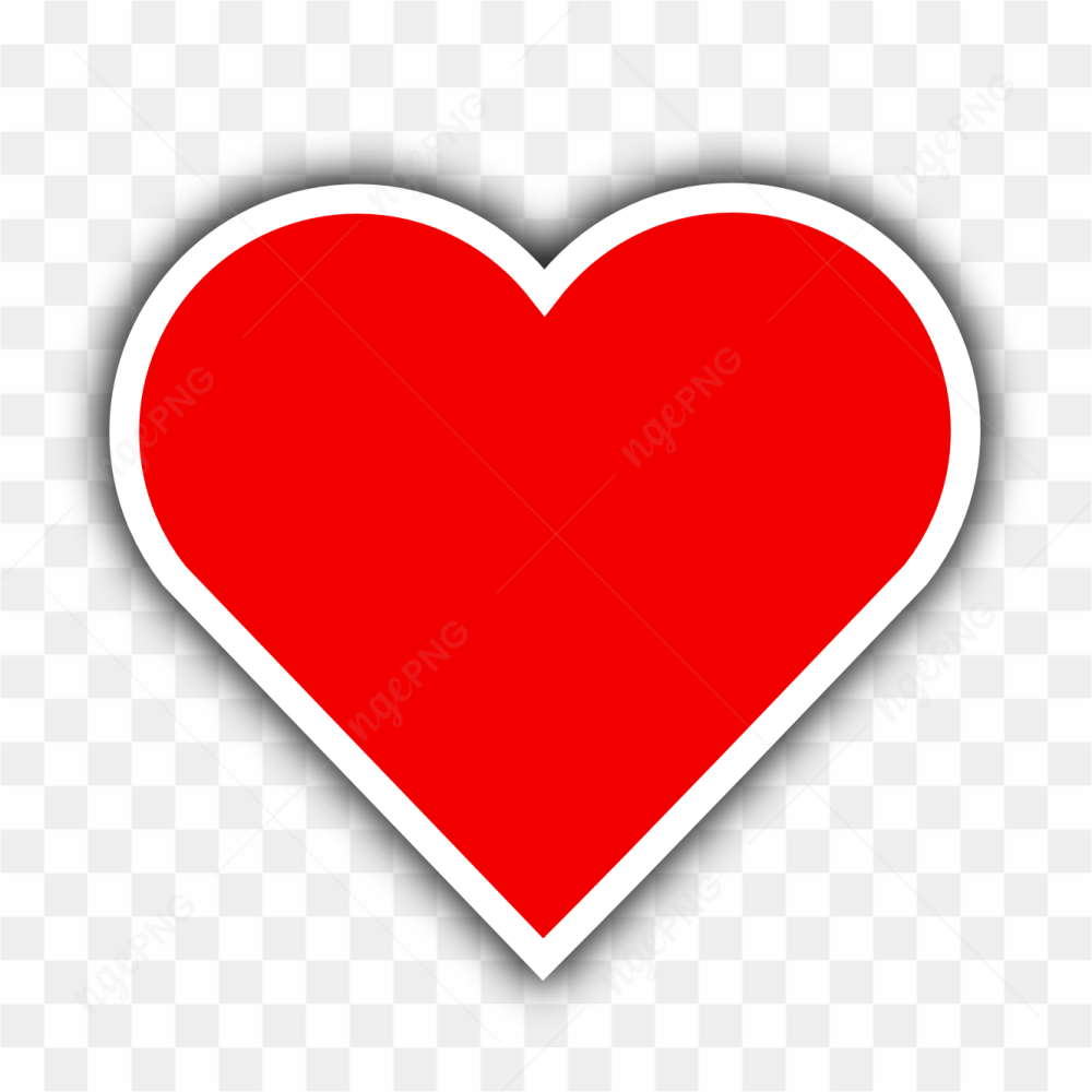 Red Heart PNG File