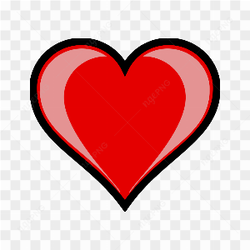 Red Heart Vector PNG File